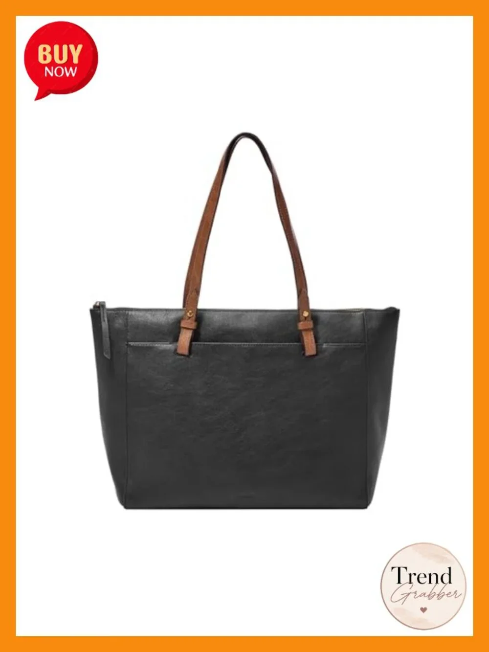 LiteHide Leather Tote Bag with 15